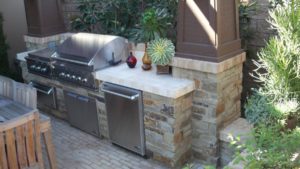 Outdoor kitchens; outdoor living